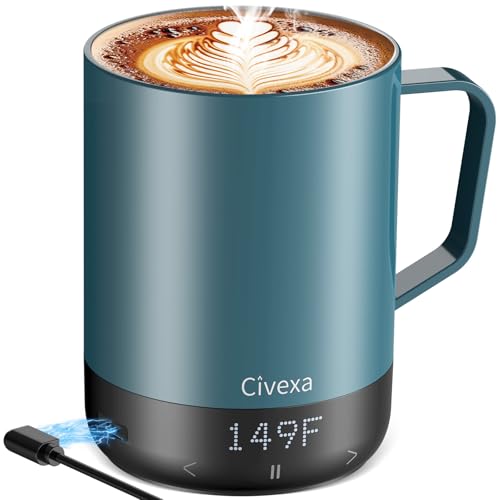 14Oz Rechargeable Self Heating Smart Coffee Mug P44297