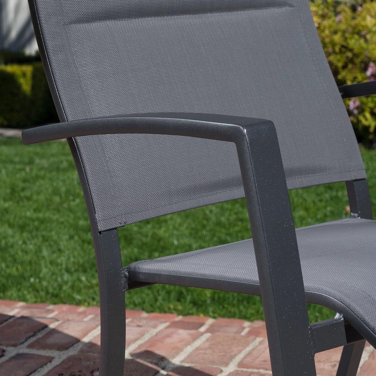 7-Piece Gray Aluminum Outdoor Dining Set C808795