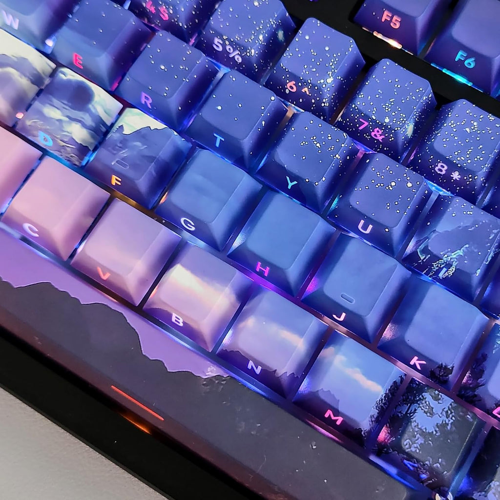 Side Printed Double Shot Cherry Profile Keycap Set U4554
