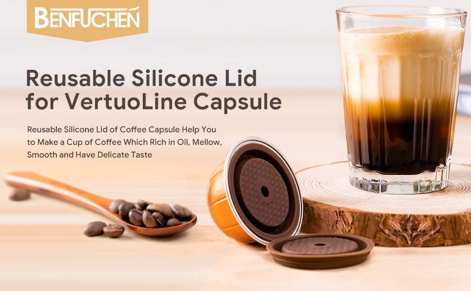 Reusable Silicone Capsule Caps 2 Pcs + Empty Refillable Pods 3 Pcs V74699
