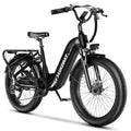 24" Fat Tire Electric Bike, 48V 20AH Removable Battery, 7 Speed F16725