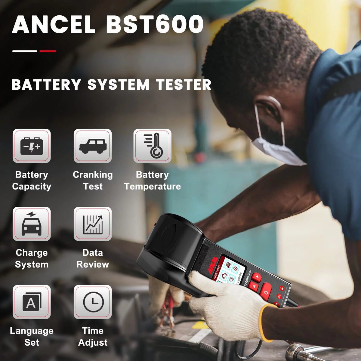 12V/24V Automotive Car Battery Load Tester Tool C119953