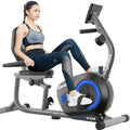 Magnetic Recumbent Exercise Bike 330lbs Blue N403952