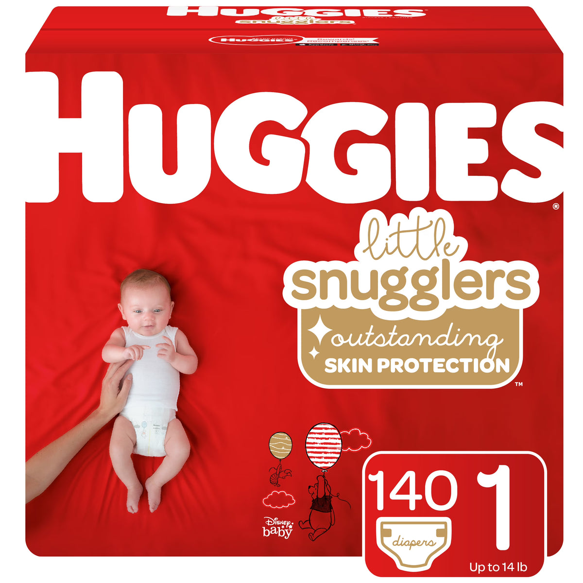 Size 1 Baby Diapers, 140 Ct S685857