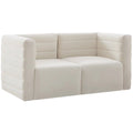 Cream Velvet Modular Sofa V932