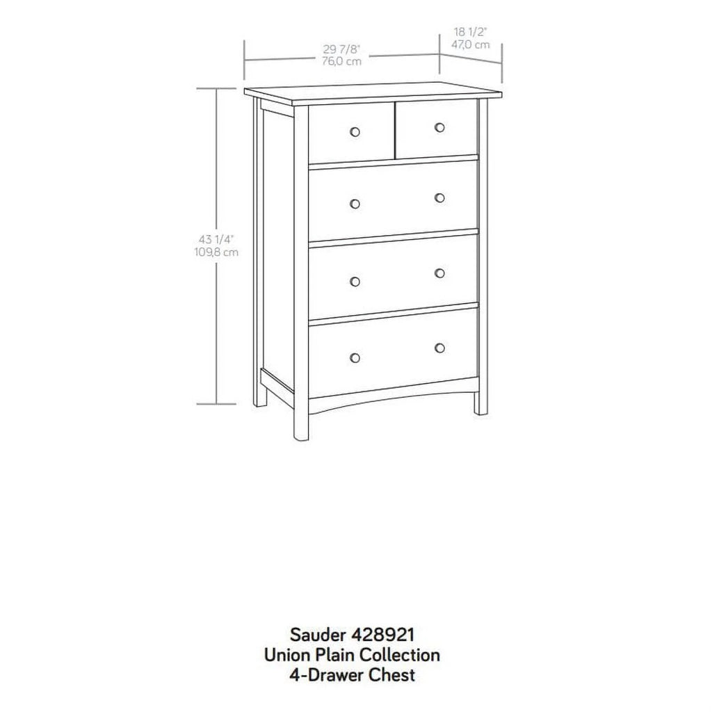 Engineered Wood 4-Drawer Bedroom Chest Y205761