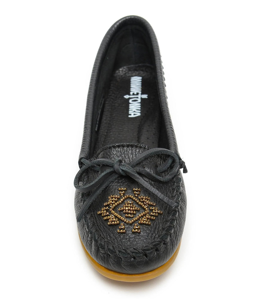 Deerskin Beaded Moc - Carmel 10 H550