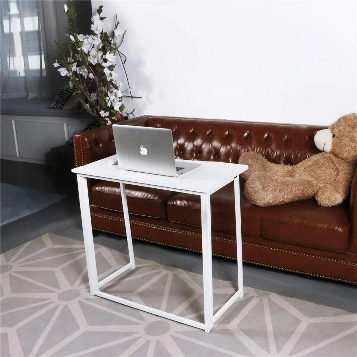 Folding White Office Desk W72341