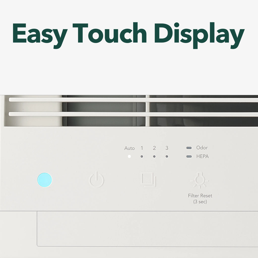 True HEPA Air Purifier with 214 sq. ft. Coverage in White D2223