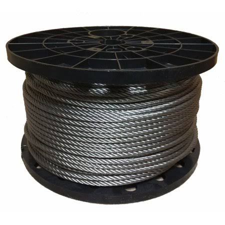 3/16 inch Stainless Steel Aircraft Cable Wire Rope Type 7x19 Type 316 (700 Feet) Z445206