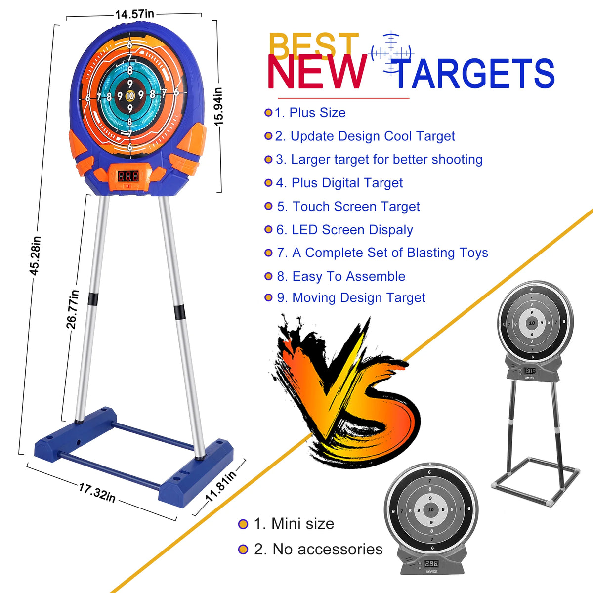Electronic Scoring Shooting Target for Foam Darts L11188