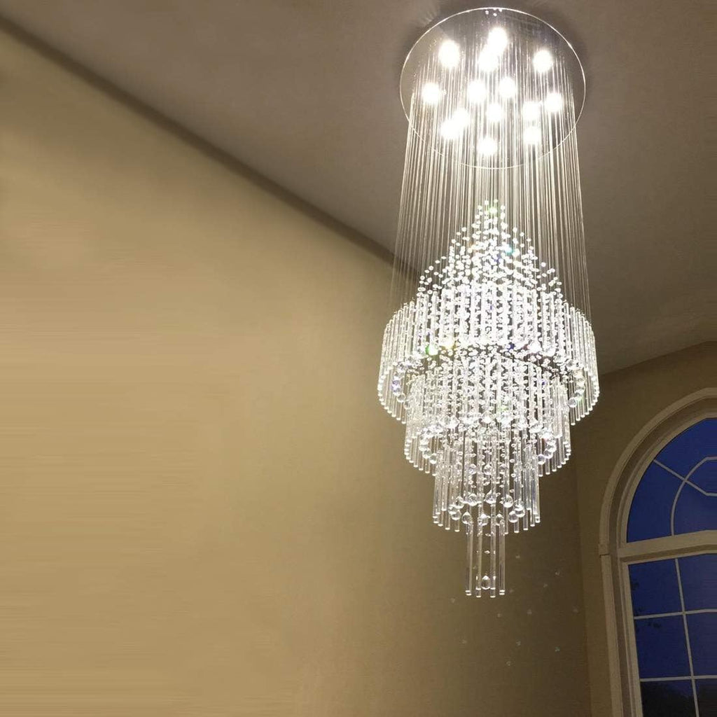 Large Modern Crystal Chandelier Ceiling Light Fixture I96380