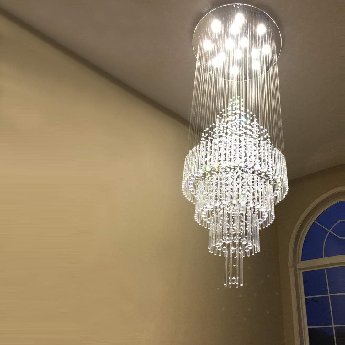 Large Modern Crystal Chandelier Ceiling Light Fixture I96380