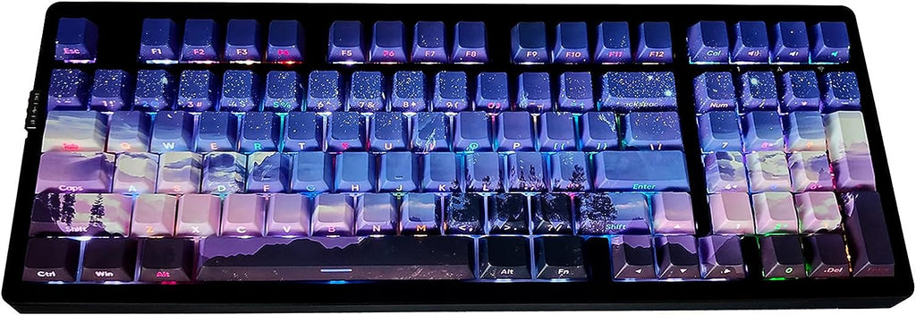Side Printed Double Shot Cherry Profile Keycap Set U4554