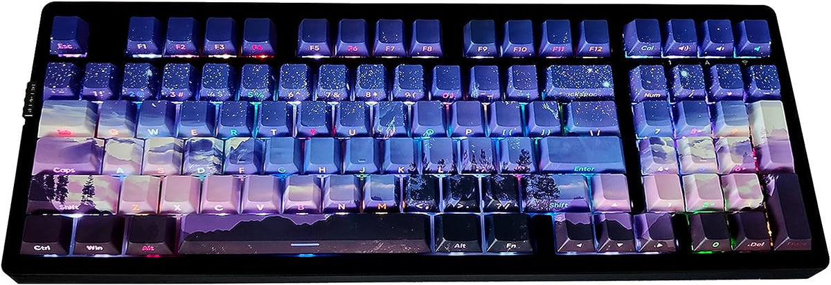 Side Printed Double Shot Cherry Profile Keycap Set U4554