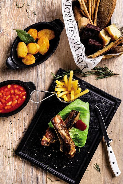 Black Dessert Plate 21cm T320958