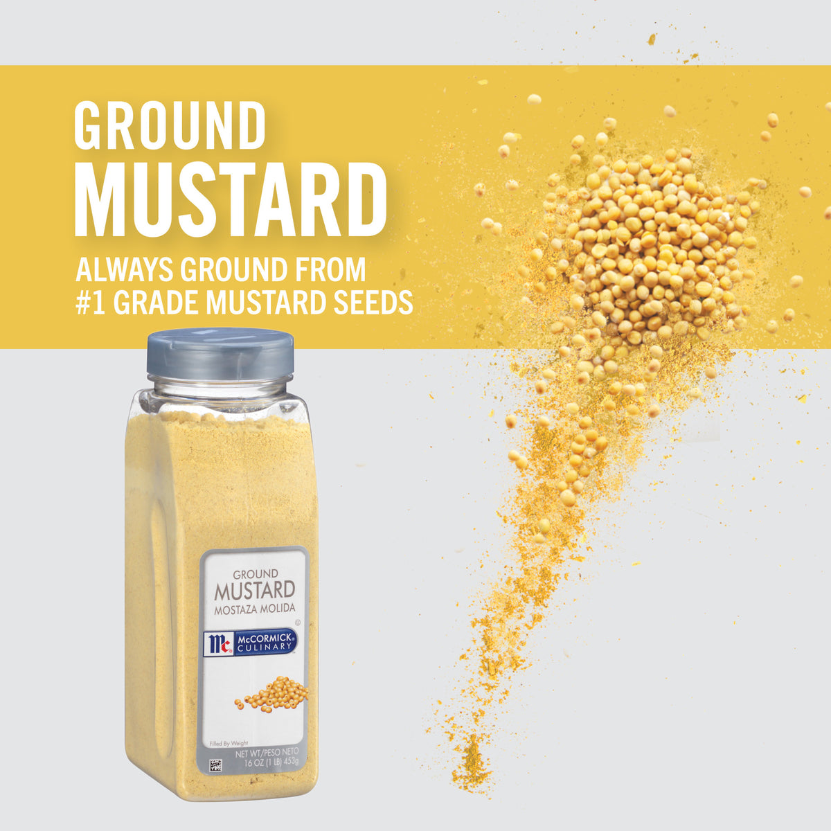Kosher Ground Mustard, 16 oz Bottle J3594