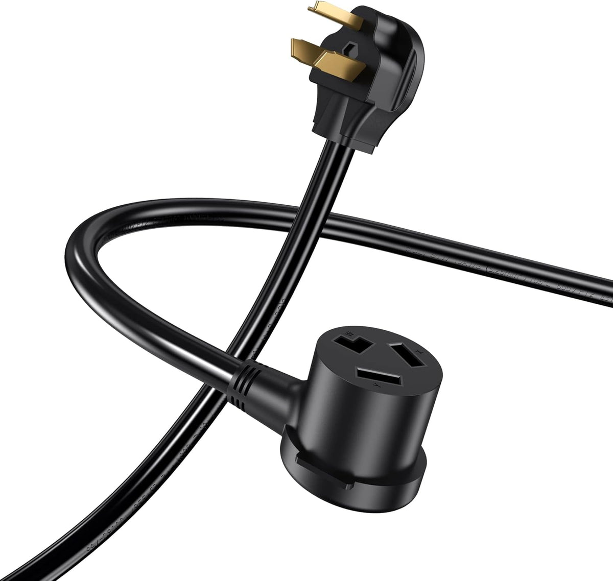 4 Prong Dryer Extension Cord 25ft, 30 Amp, 10 AWG Wire, UL Listed Pack of 2 W694