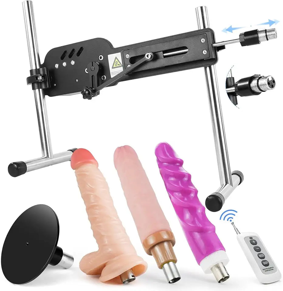 Automatic Thrusting Sex Machine with 3 Dildos B1547