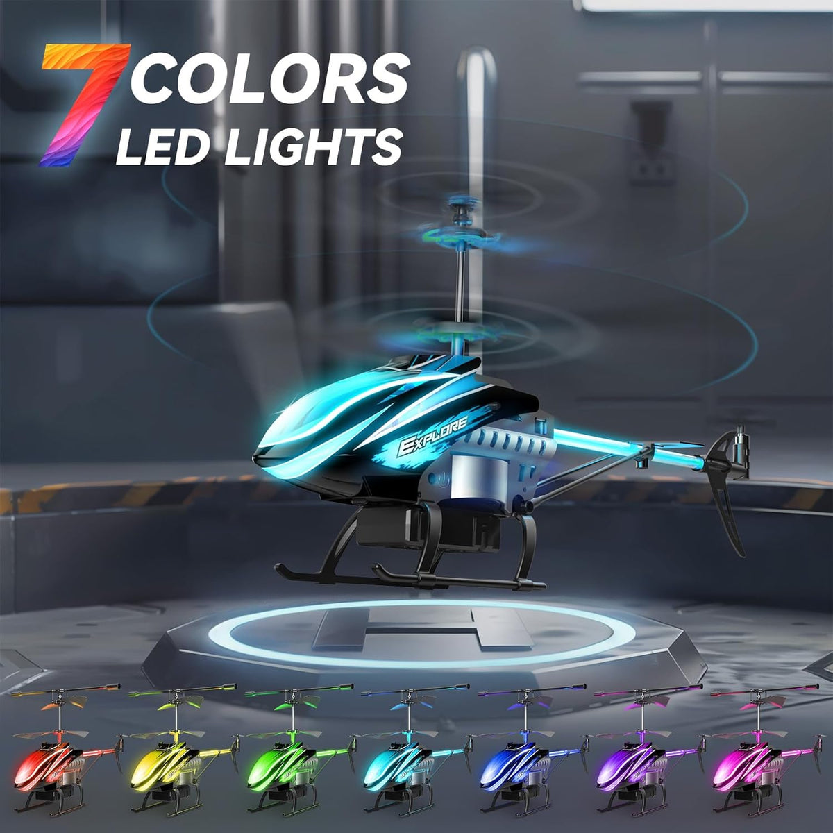 Blue 3.5 Channel RC Helicopter K1352