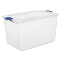 66 Quart Latch Box Plastic Set of 6 Z9698