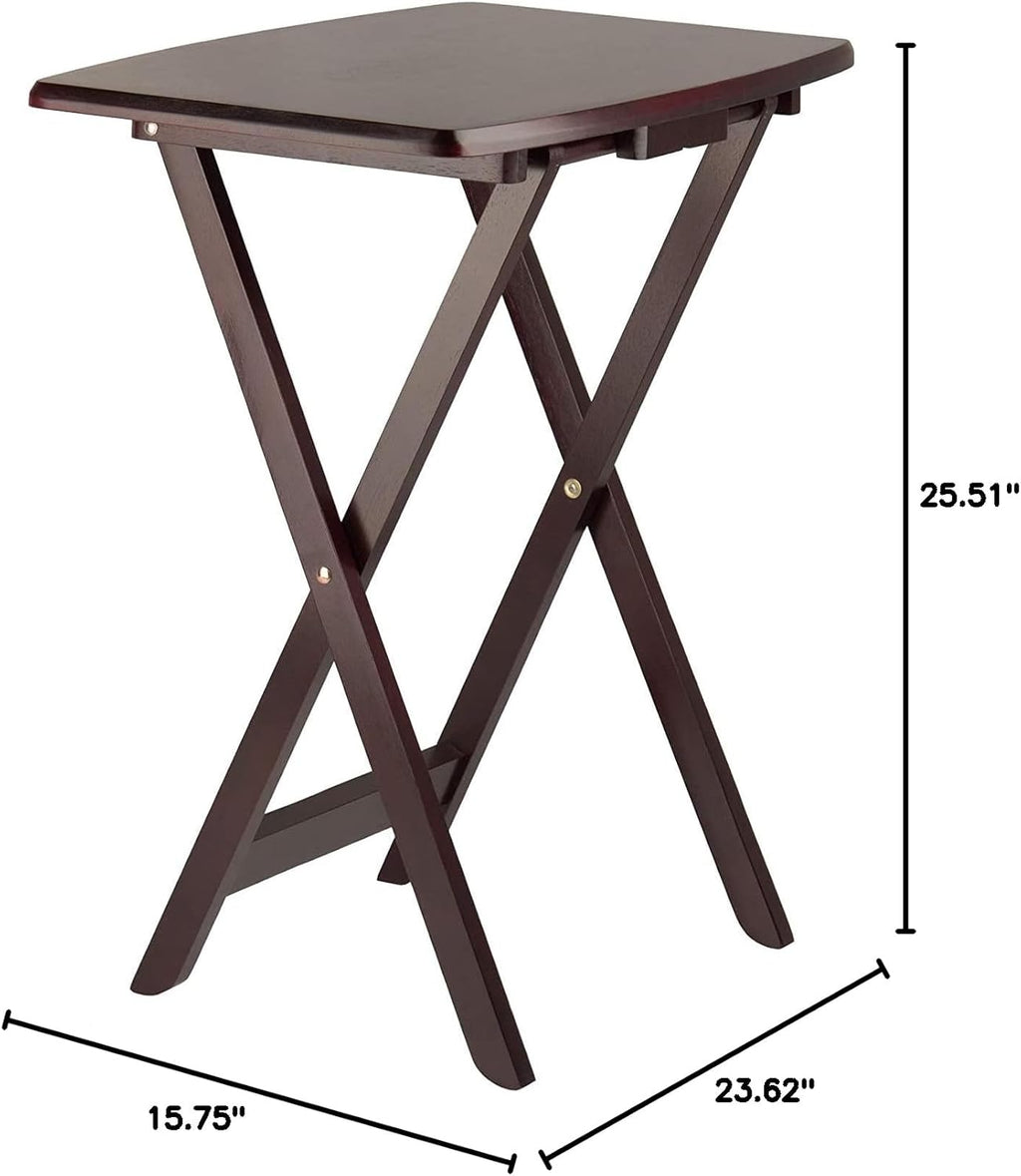 Espresso Folding Wooden Tray Table R673067