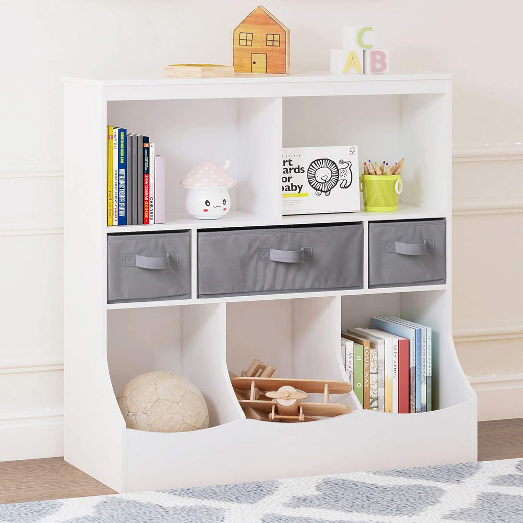Toy Storage Organizer with 8 Compartments and 3 Baskets N928
