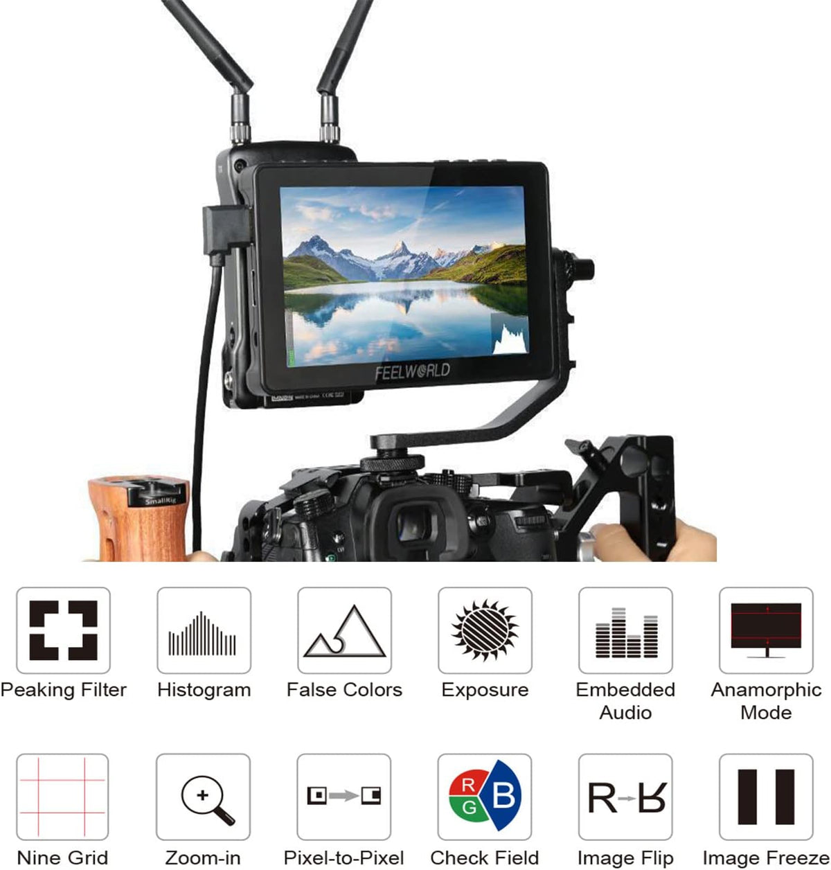 5.5 Inch Touch Screen DSLR Camera Field Monitor with 3D LUT Y7842