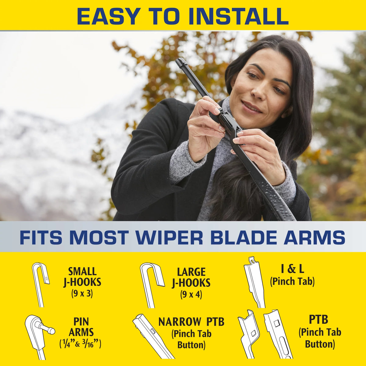 18 2-in-1 Windshield Wiper Blade I161