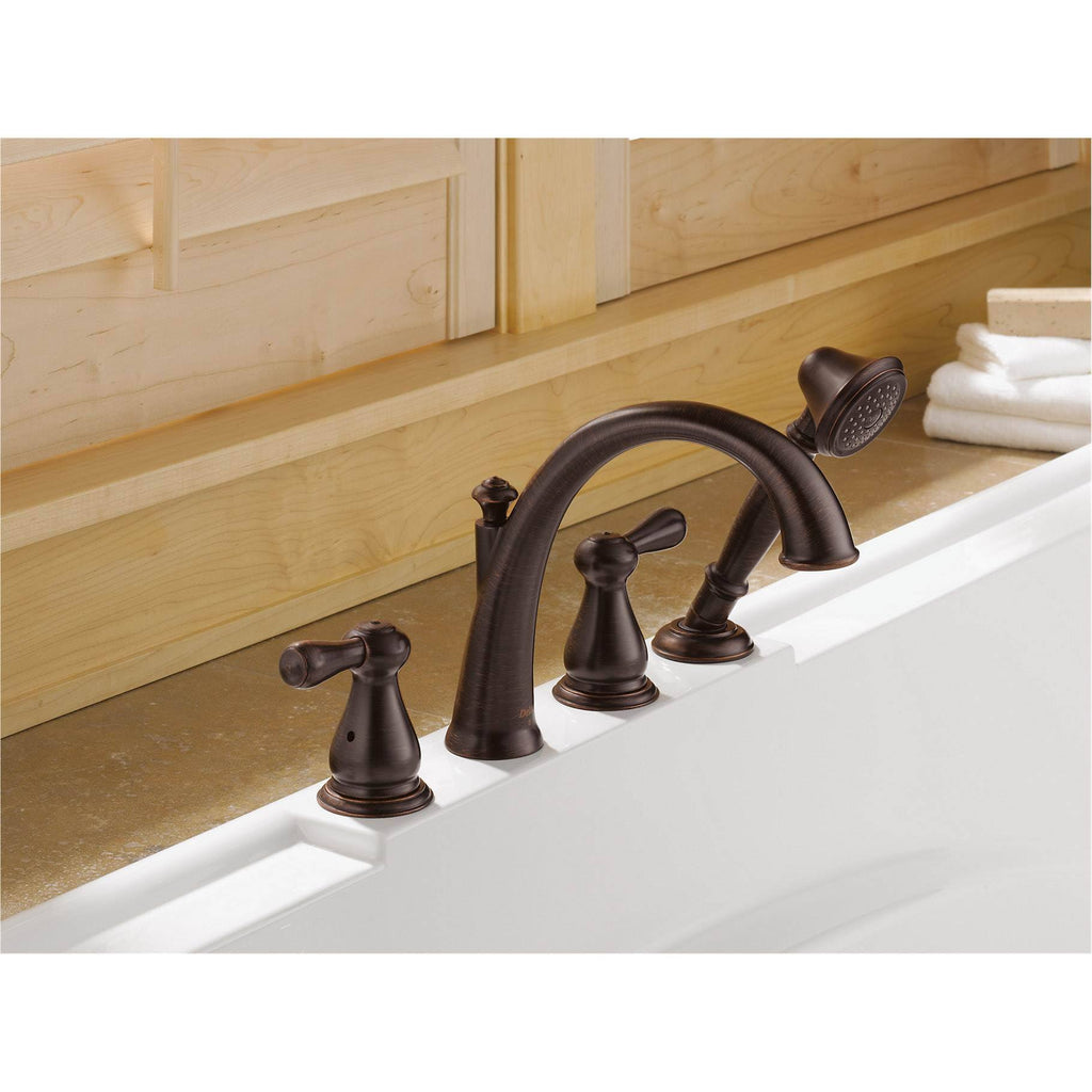 Venetian Bronze Roman Tub Faucet Trim with Hand Shower B427242