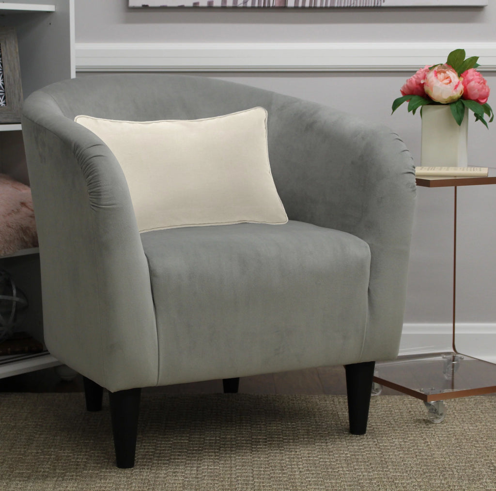 Dove Gray Microfiber Accent Chair G63699