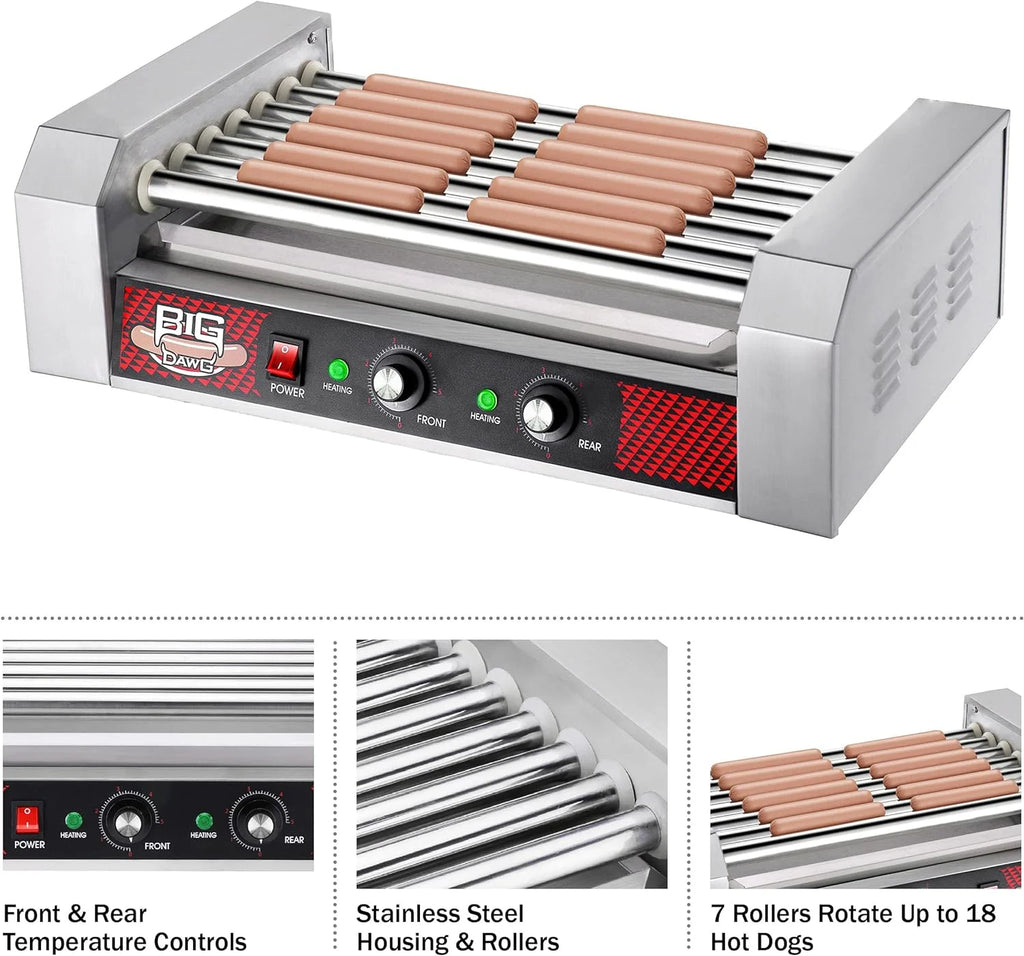Stainless-Steel Cooker with 7 Non-Stick Rollers X4692