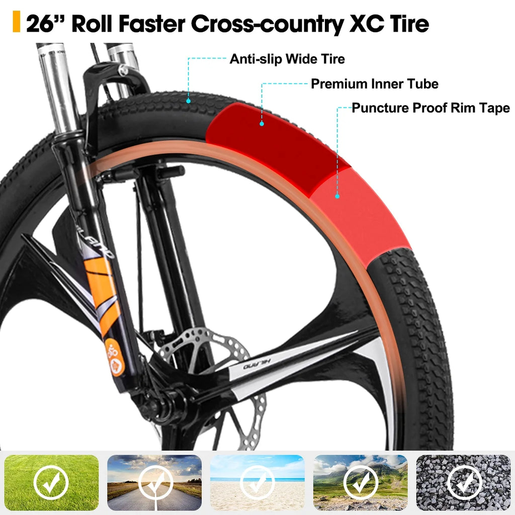 26 inch Aluminum Frame Mountain Bike T482
