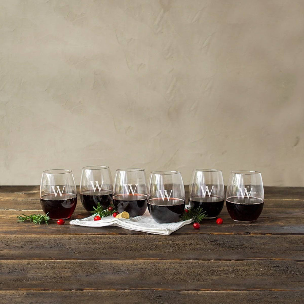 21-ounce Stemless Wine Glasses Set of 6 Clear T613