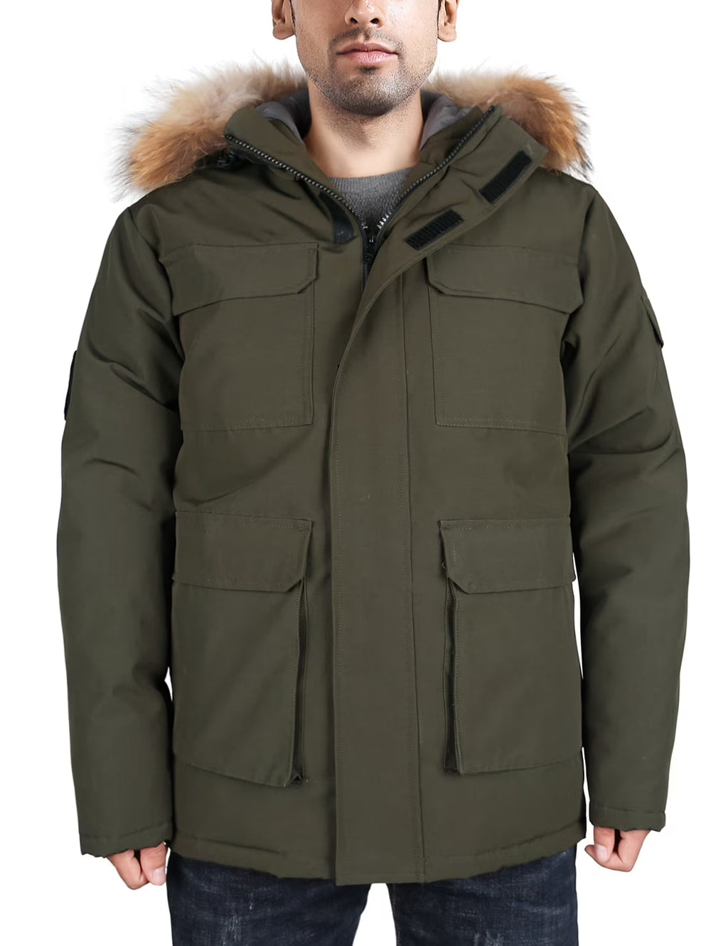 Waterproof Heavy Winter Down Parka Jacket with Hood C169