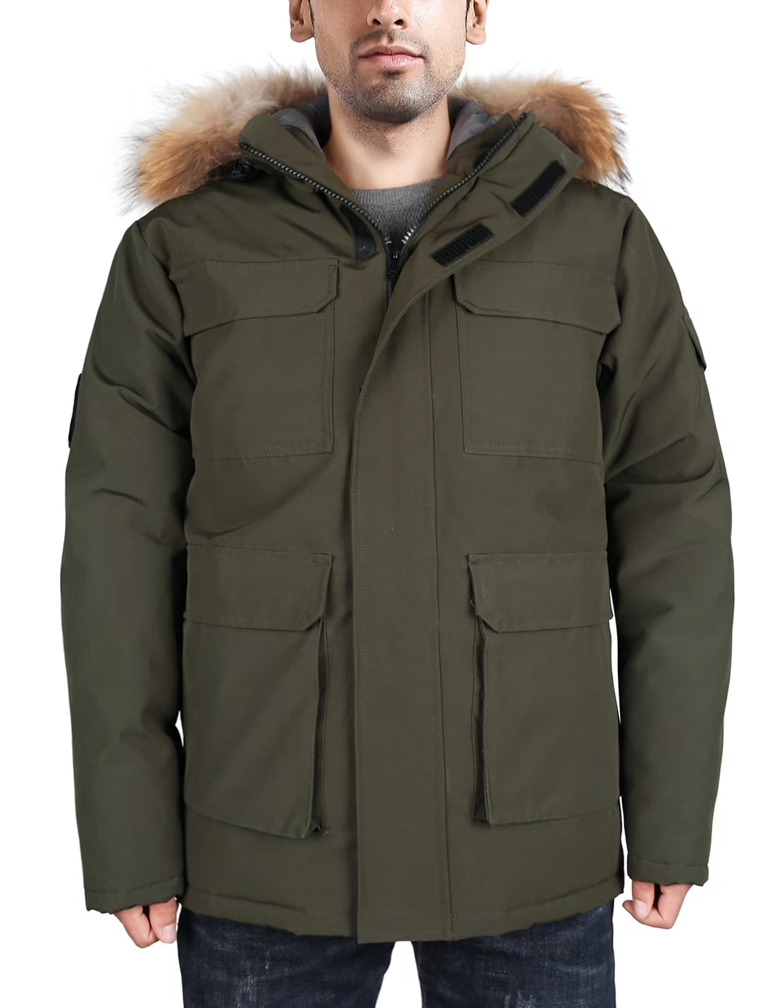 Waterproof Heavy Winter Down Parka Jacket with Hood C169