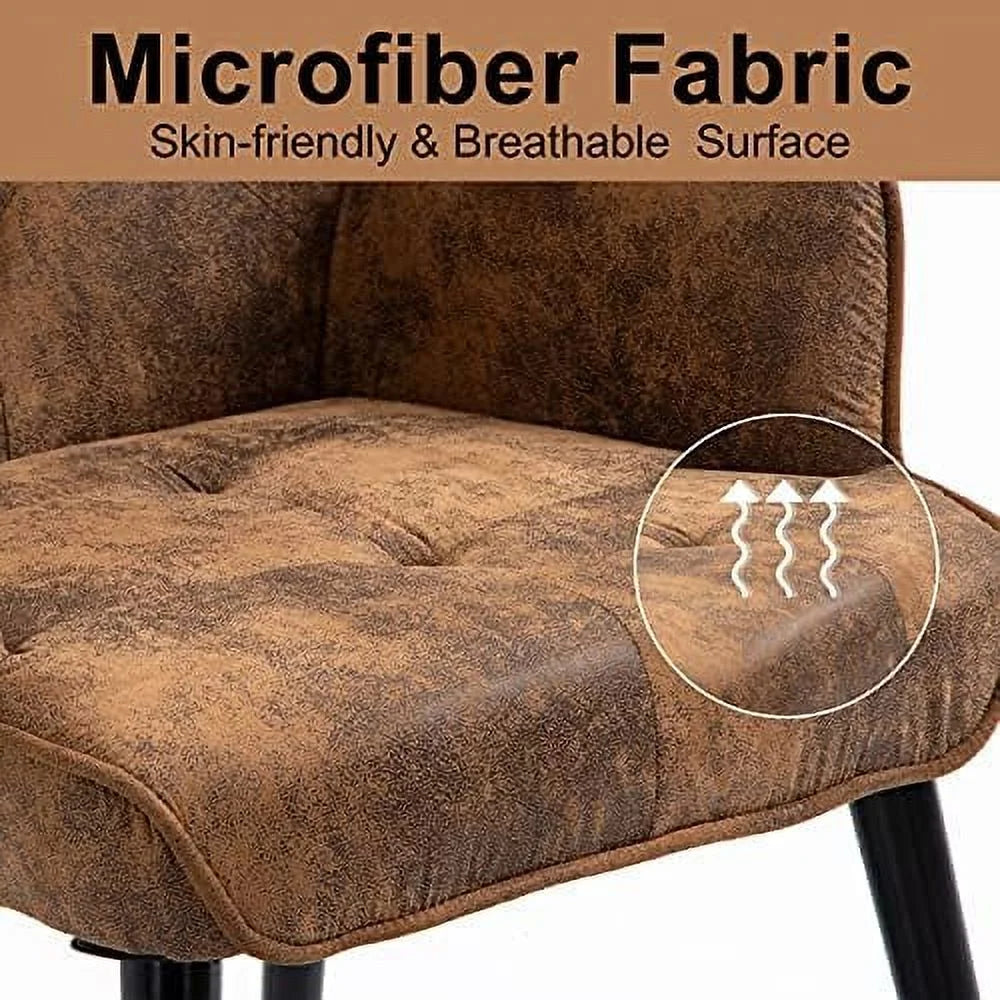 Brown Upholstered WingBack Accent Chair with Arms C527