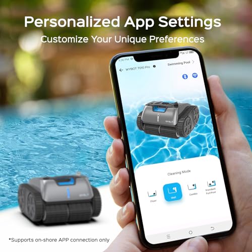 Robotic Pool Cleaner Vacuum with Wall Climbing, 65W Suction Power, 150 Mins N48422