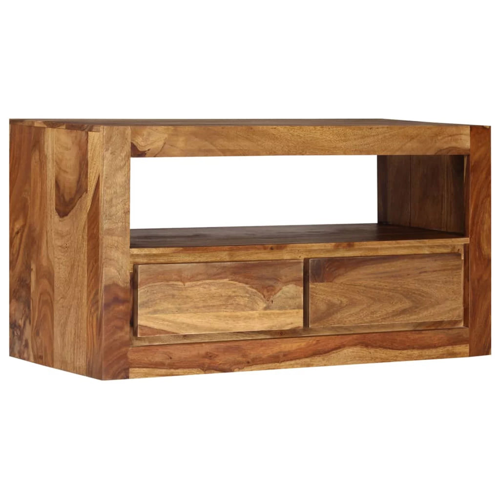 Sheesham Wood TV Cabinet with 2 Storage Drawers F1777