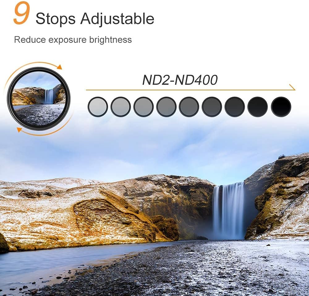55mm Variable ND2-ND400 Neutral Density Filter M21029