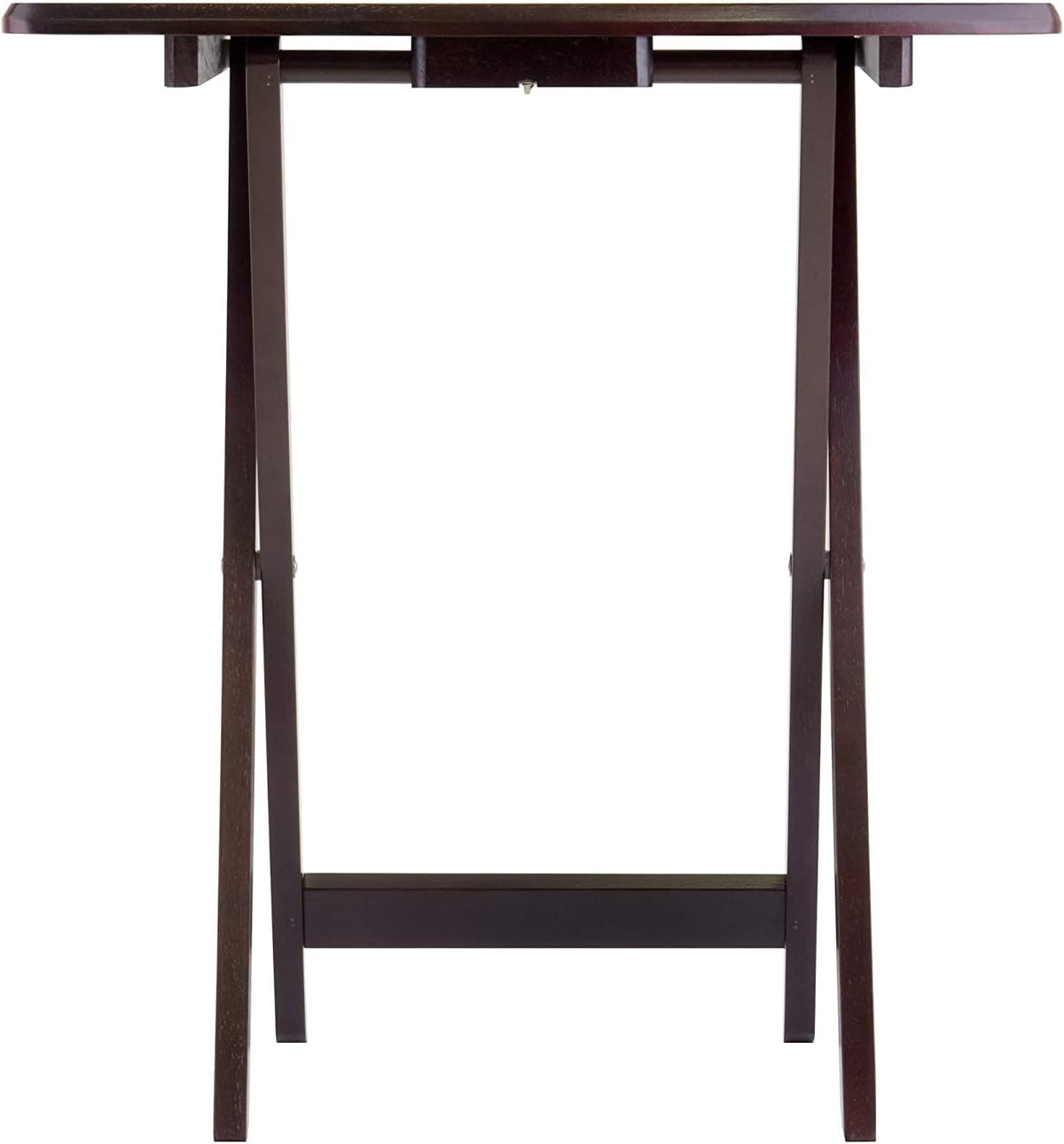 Espresso Folding Wooden Tray Table R673067