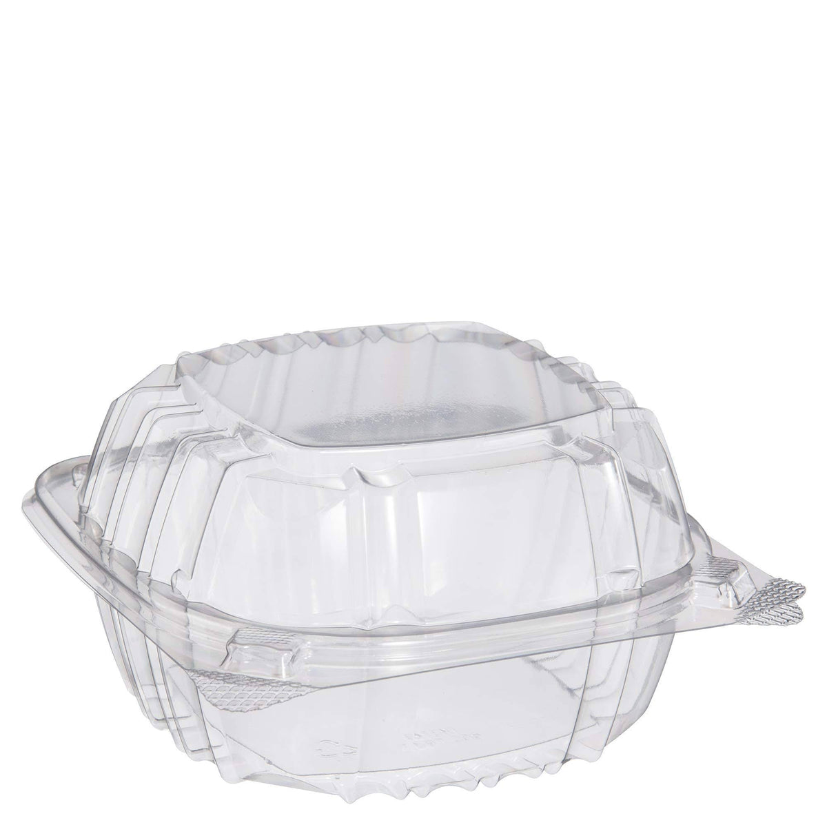 Clear Hinged-Lid Plastic Containers, 500/Carton Z13354