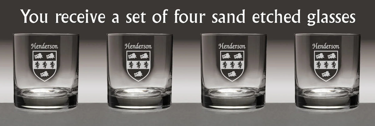 Irish Coat of Arms Tumbler Glasses Set of 4 S658
