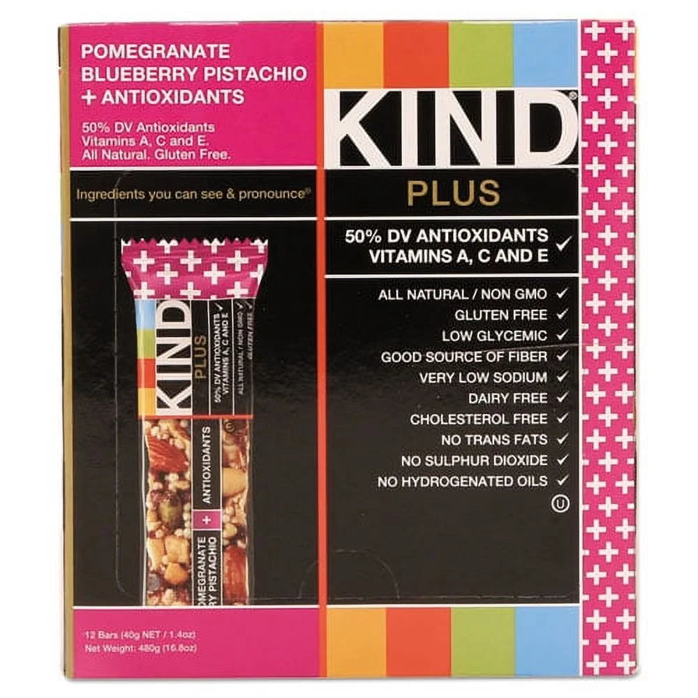 Pomegranate Blueberry Pistachio Nutrition Bar 1.4 Oz 12 Count X7835