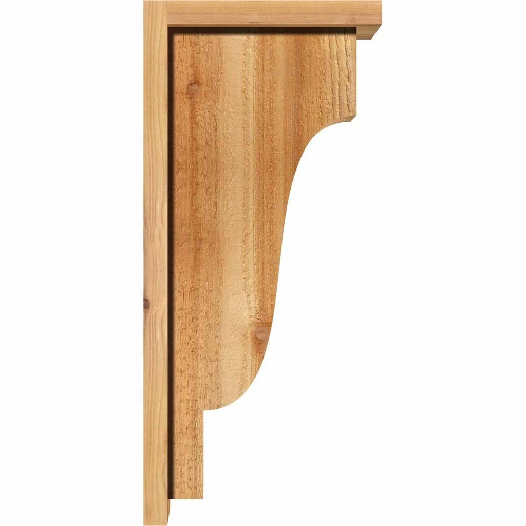 Rough Sawn Corbel with Backplate, Western Red Cedar S241485