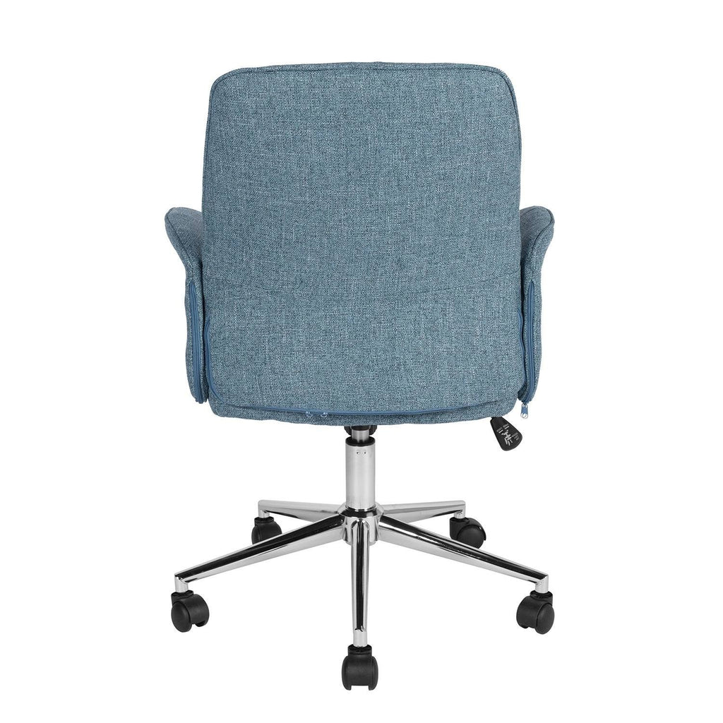 Mohave Grey Fabric Turned Arm Desk Chair R6195