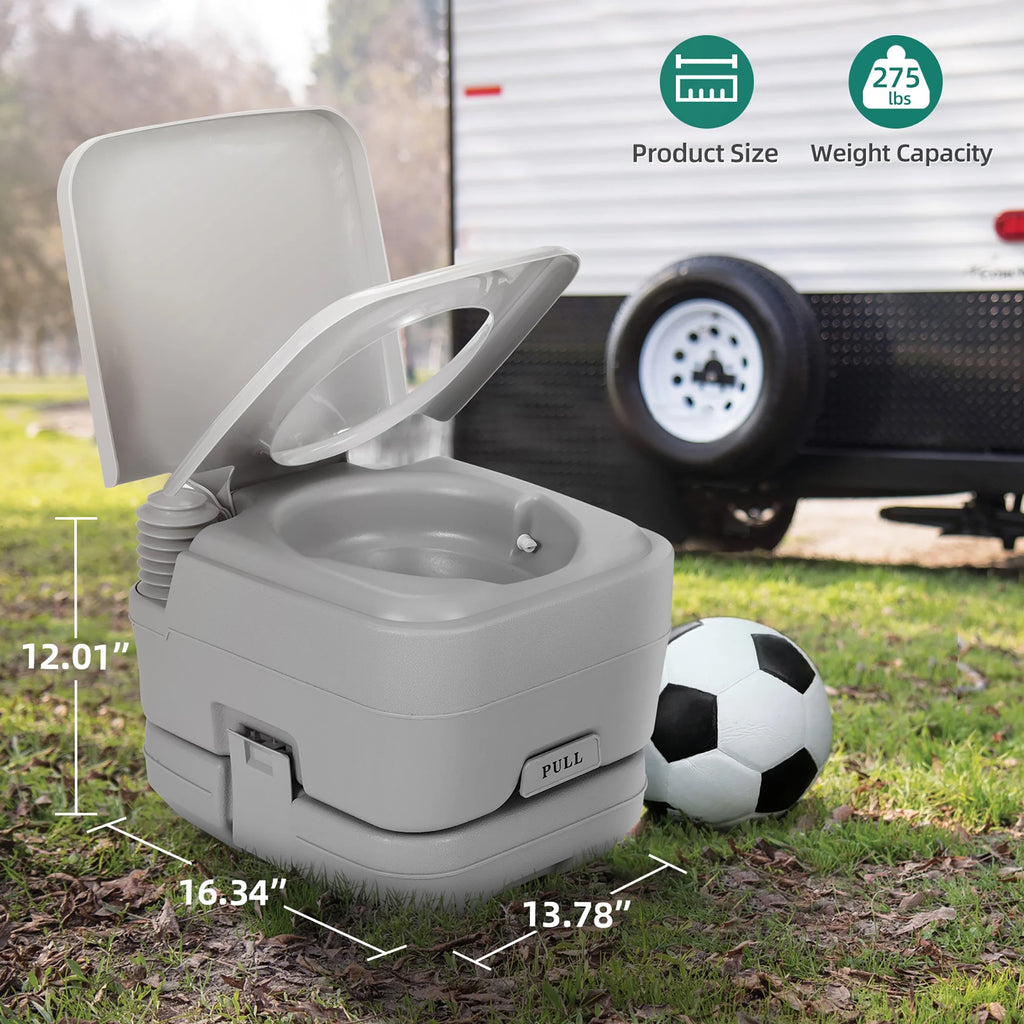 3.2 Gallon Portable Toilet with Press Flush Pump T719723