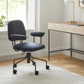 Yarn Dyed Linen Weave Office Chair B76622