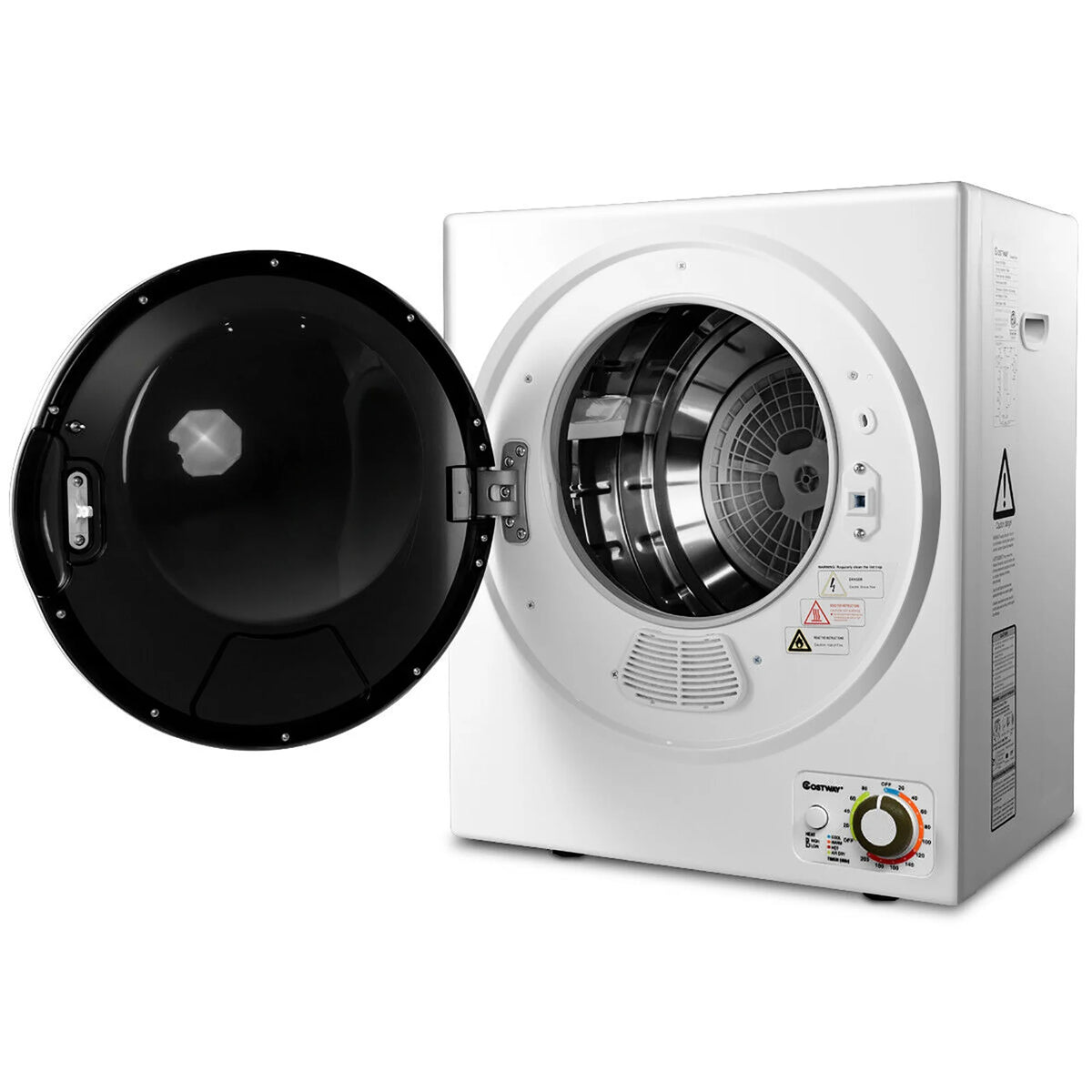 Compact Electric Cloth Dryer Stainless Steel Wall Mounted 1.5 cu.ft. E672553