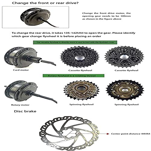 27.5in 48v 1500w Rear Wheel Electric Bicycle Conversion Kit Y75254